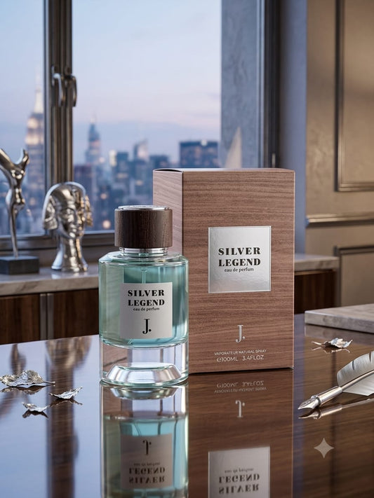 J. Micado Blue Eau de Parfum bottle and box